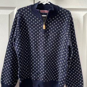 Vineyard Vines quarter zip sweater size 6